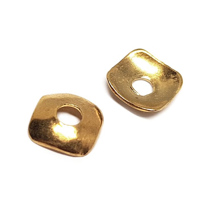 14K Gold Plated Square Parts