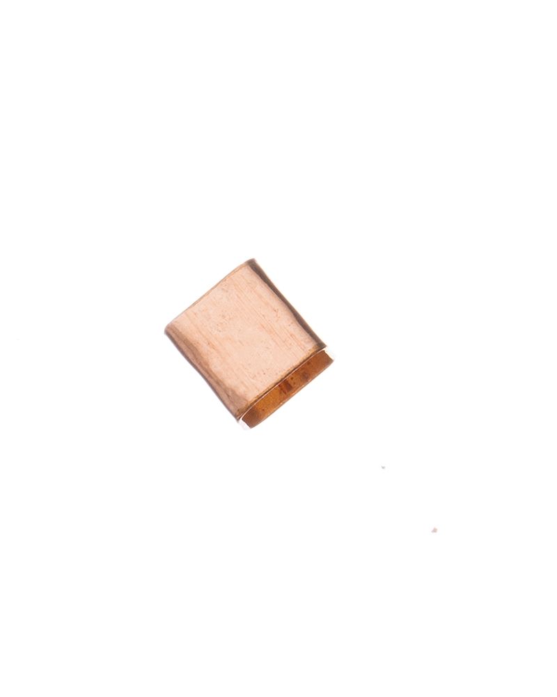 Rose Gold Filled Hammered Square Tube 5/5mm