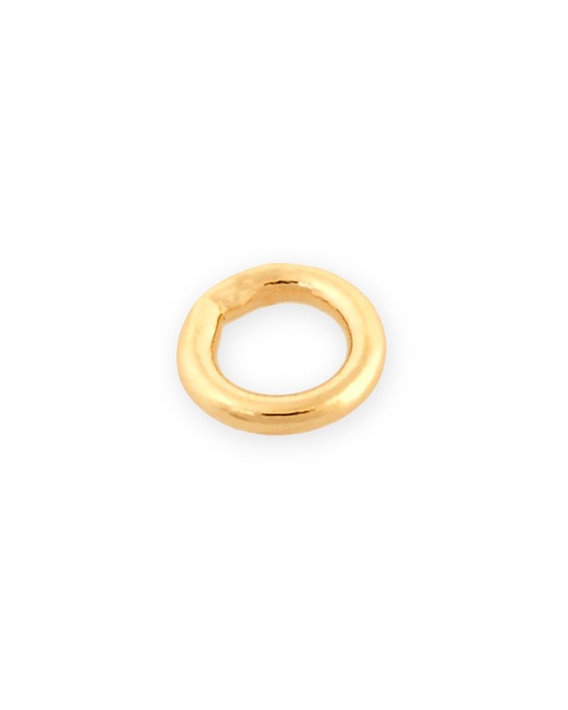 14K Yellow Gold Solder Closed Jump Ring 0.56mmX2mm