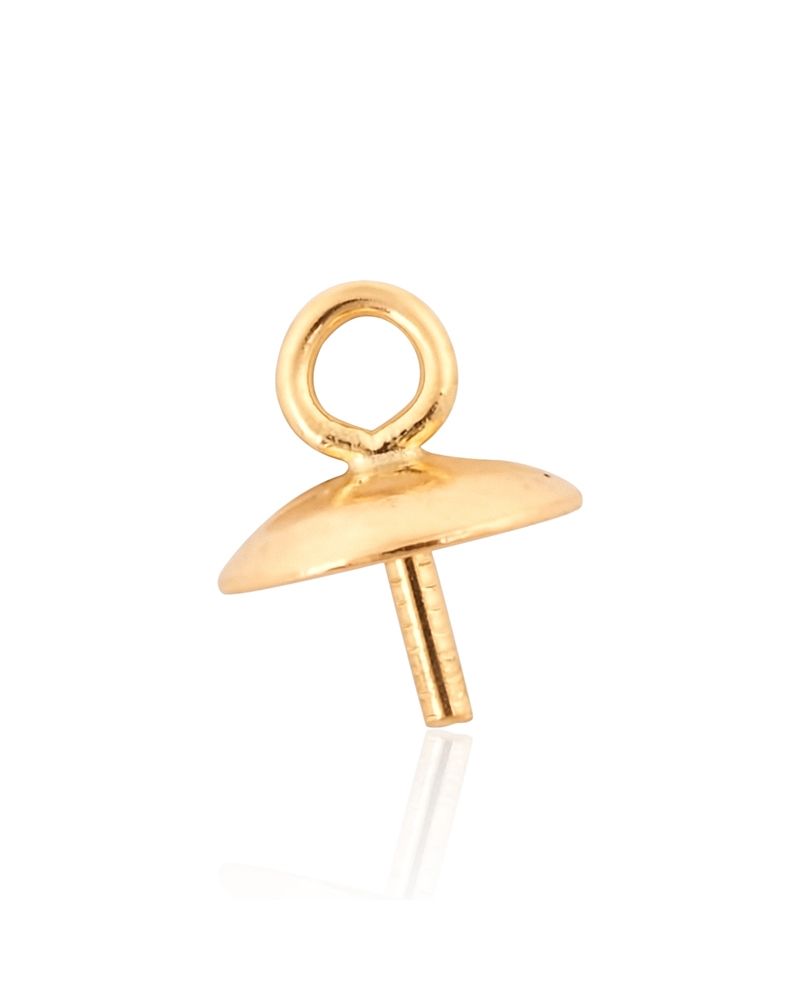 14K Yellow Gold Cup&Peg W/Ring 5mm (96905-0200-000)