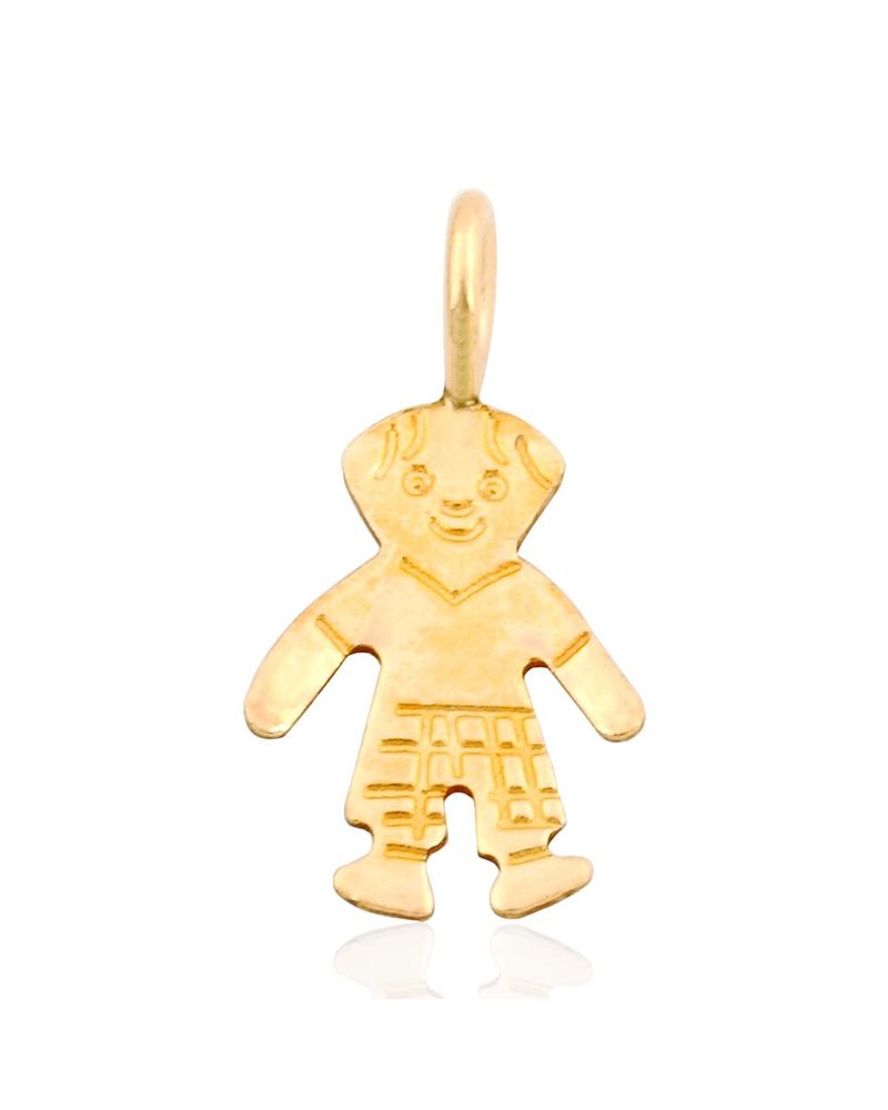 Yellow Gold Filled Little Boy Pendant