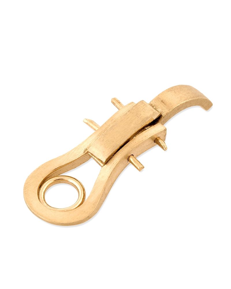 18K White Gold Clips With Rubber