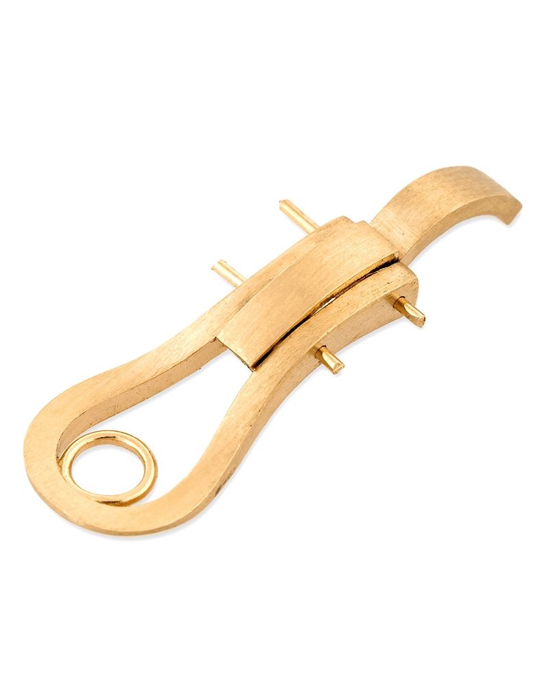 18K White Gold Clips With Rubber