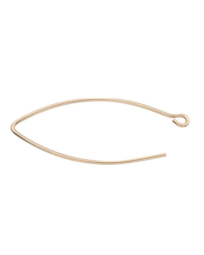 Rose Gold Filled Small Eye Saped Ear Wire