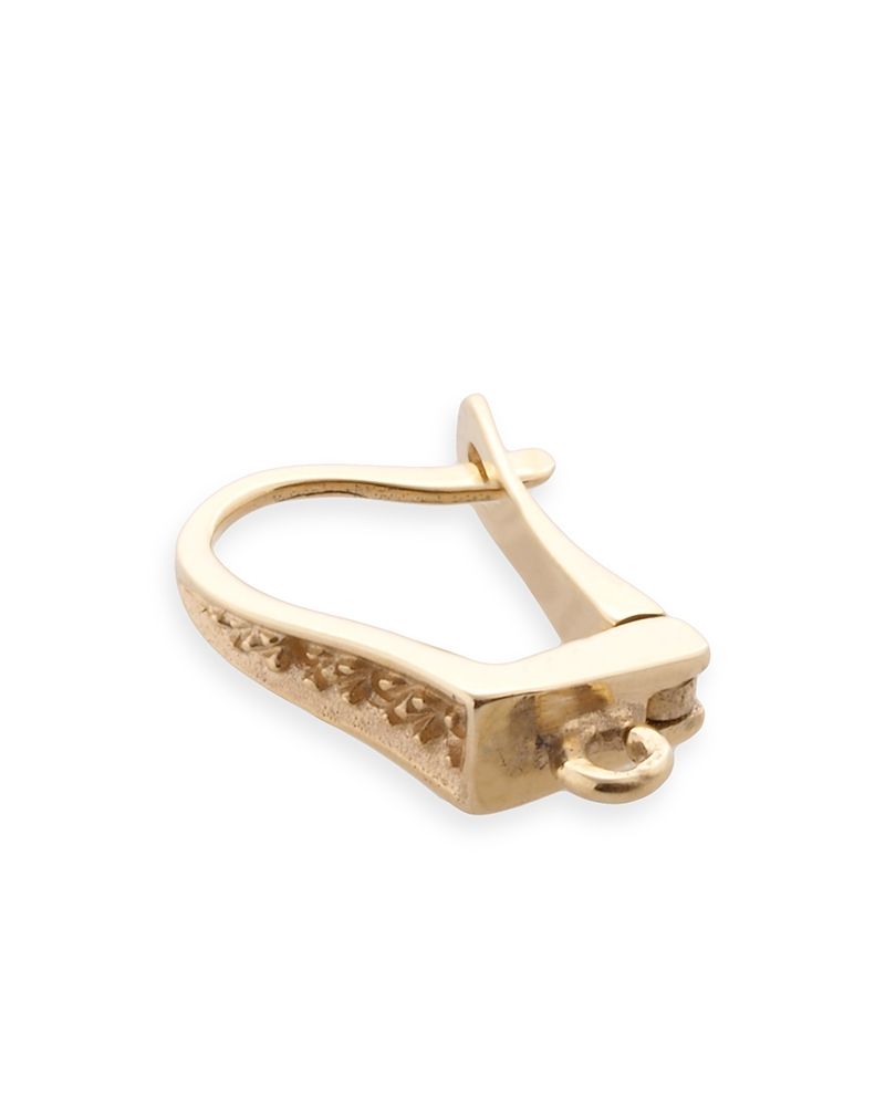 14K Yellow Gold Diamond Earrings 2X1Pt + 4X3/4Pt