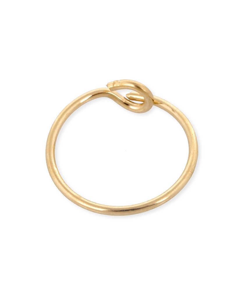 Yellow Gold Filled Hoop Wire Earring 10mm 