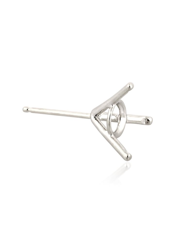 14K White Gold 1.5Ct Round Martini Setting Erring W/Seats