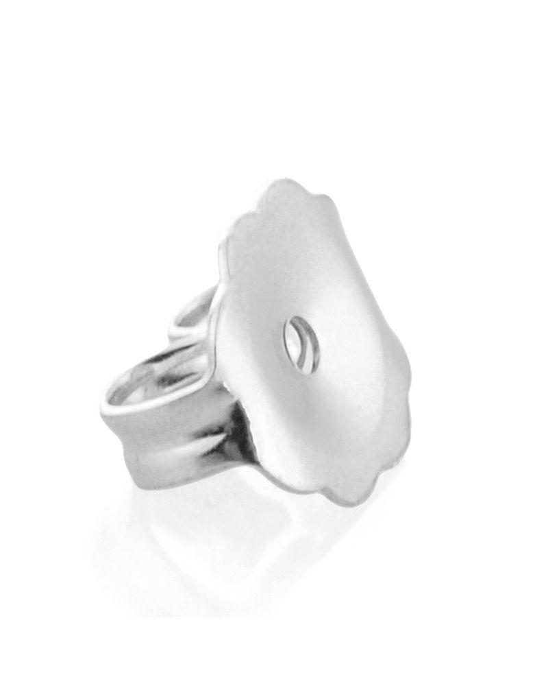 14K White Gold Friction Nut (074Cfr19120175)