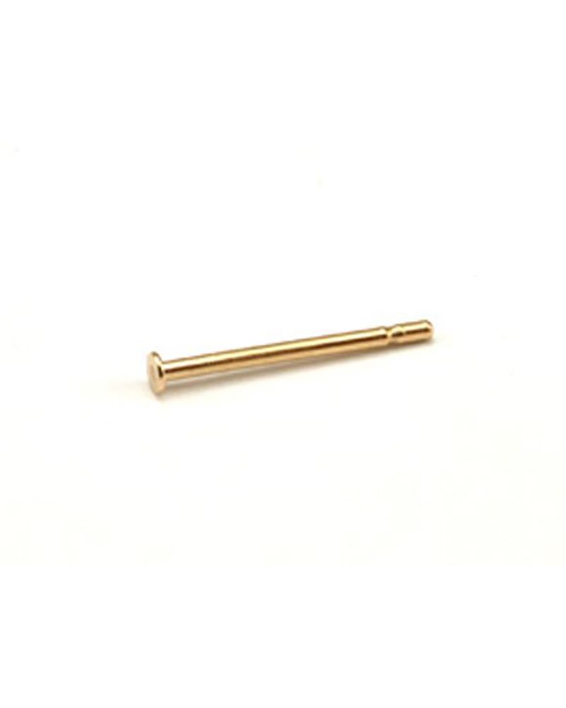 Yellow Gold Filled 0.8mm * 12mm Single Notch Post with Pad
