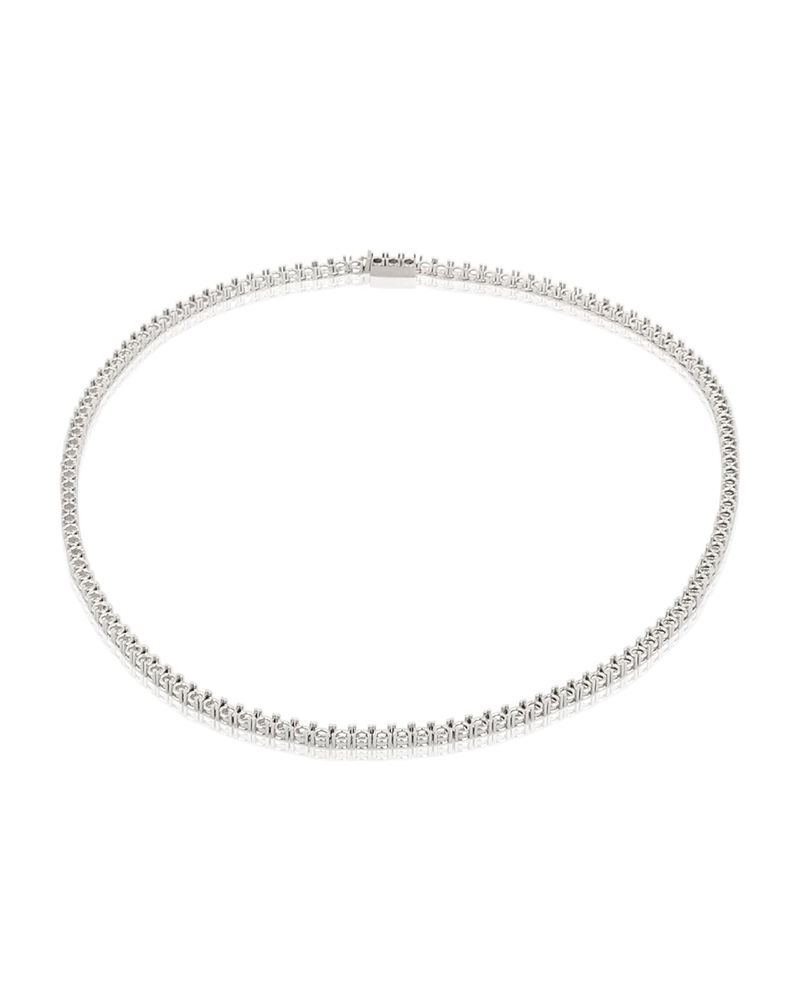 14Kw Tennis Necklace 42Cm Long For 10Pt Round Stones