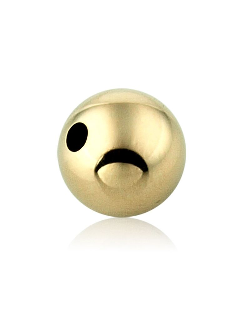 14K Yellow Gold 12mm Seamless Round Bead 