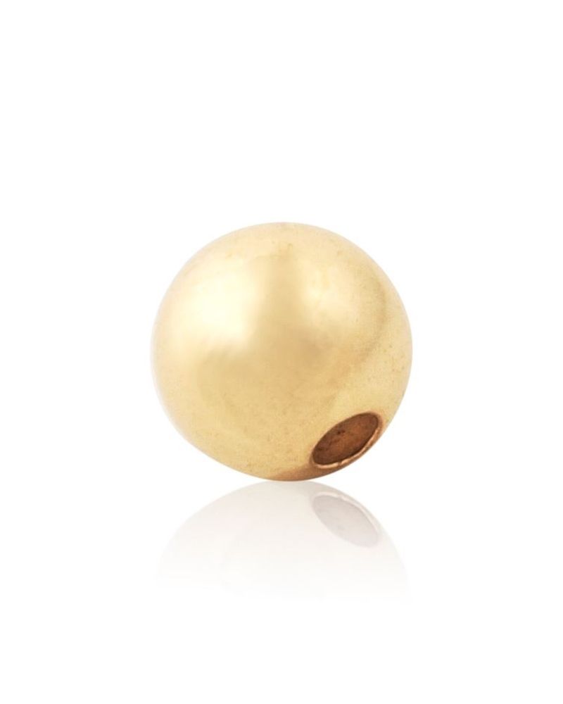 Yellow Gold Filled 6mm Seamless Round Bead (Hole Size: 1.8mm)