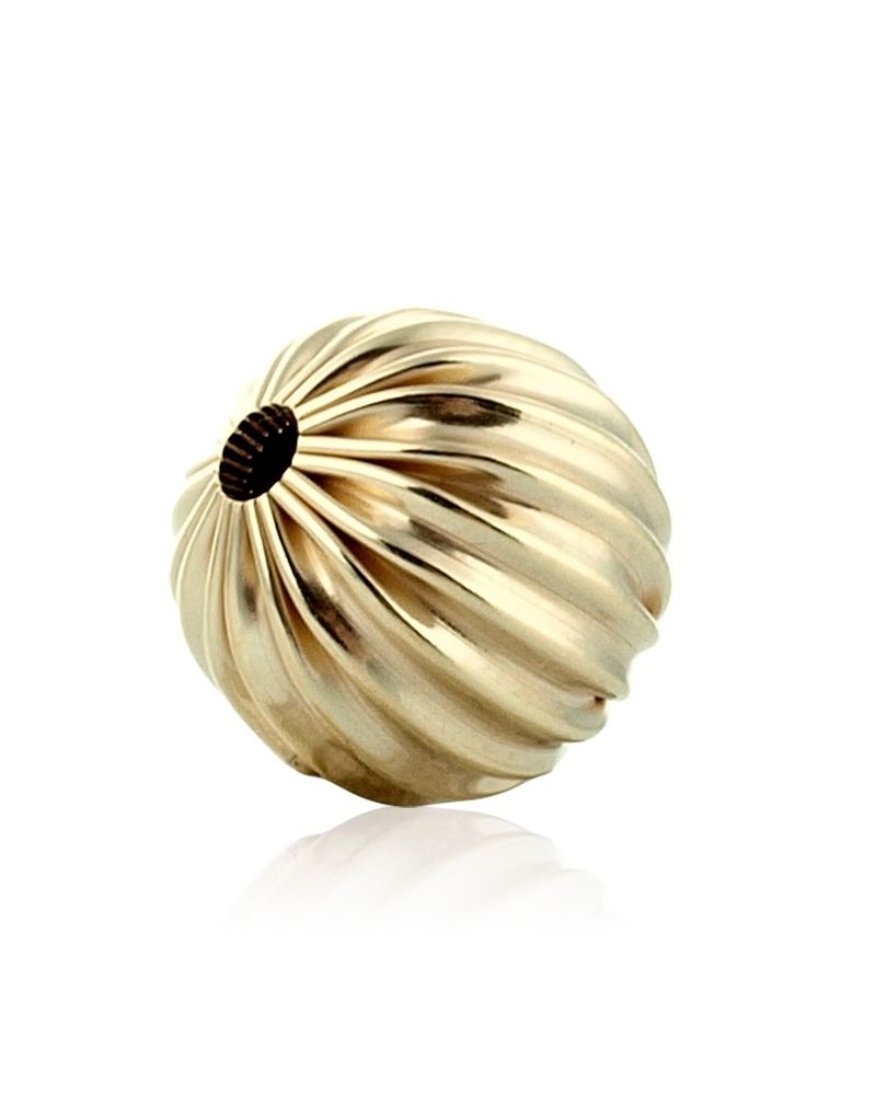 14K Yellow Gold Corrugated Bead  11mm (2012 064Brs27400001)