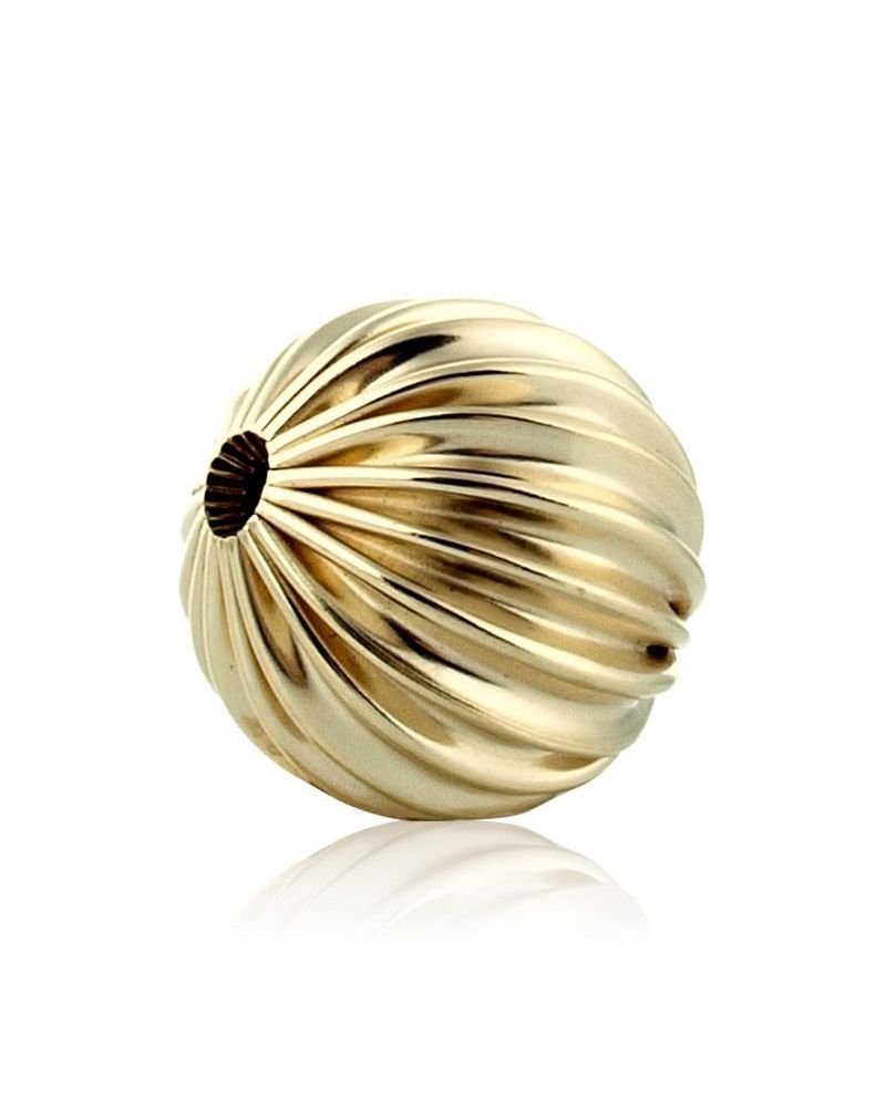 9K Yellow Gold Corrugated Bead 6mm (061Brs10600001)