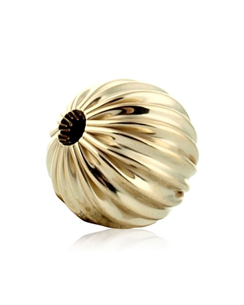 9K Yellow Gold Corrugated Bead 8mm (061Brs17500001)