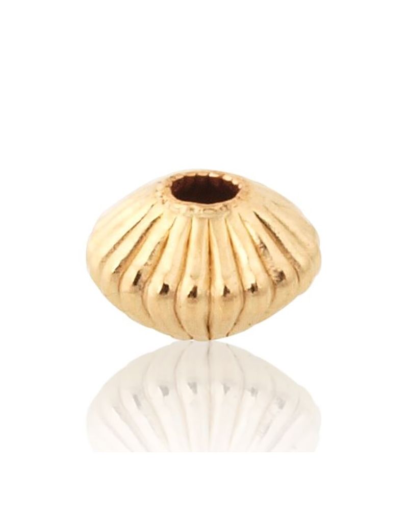 Gold Filled Roundel Corrugated Bead 3mm
