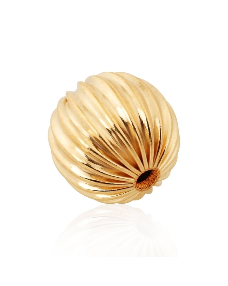Gold Filled Corrugated Bead 11mm