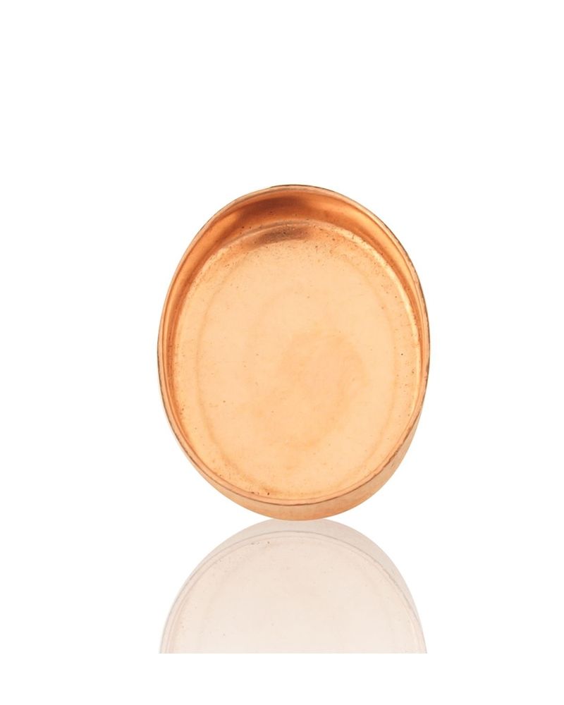 Rose Gold Filled Bezel Cup 10X12mm