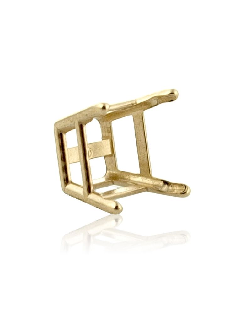 14KY 4mm Square Lw Basket Pntch 14K4134P-Sp