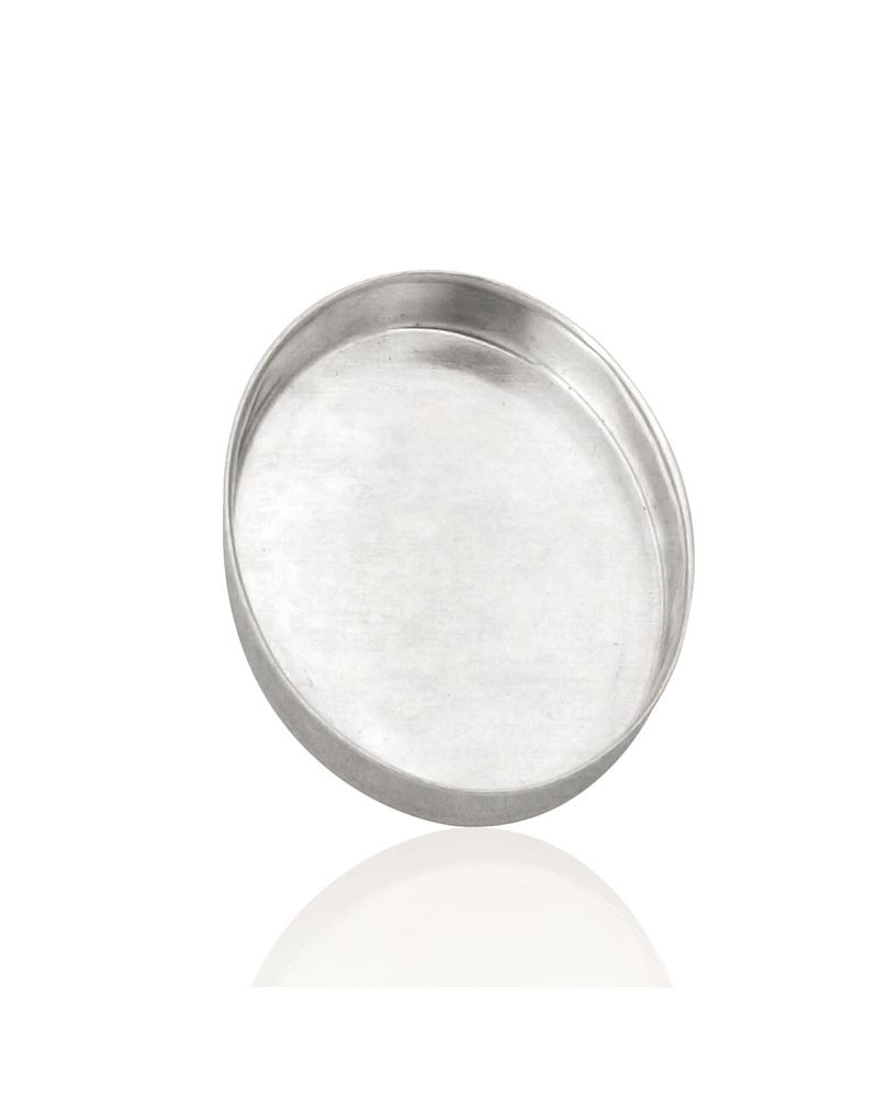 925 Sterling Silver Bezel Cup 16/12mm