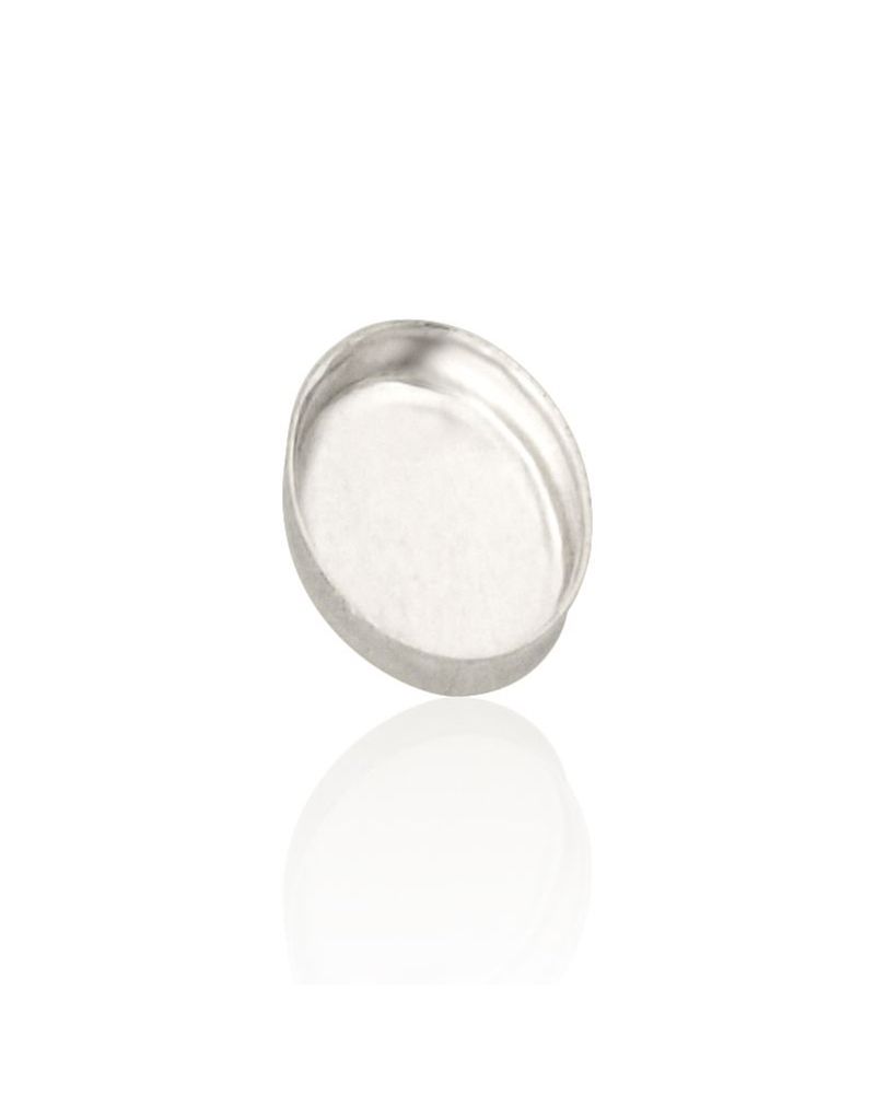 925 Sterling Silver Bezel Cup 5/7mm