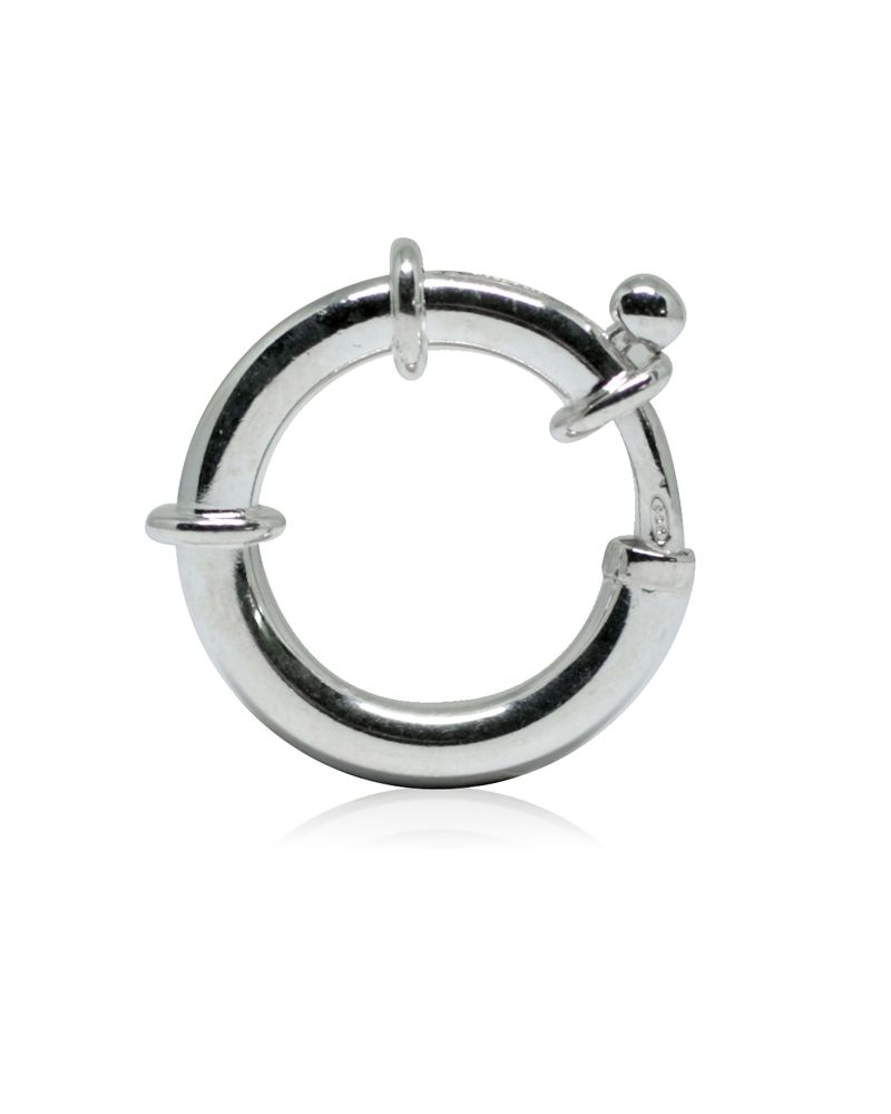 Silver 925 Spring Clasp 16mm Deluxe 3mm Tube