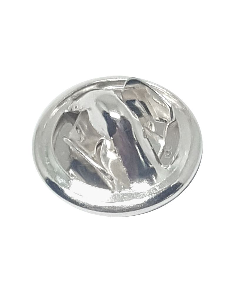 Silver Plated Lapel Pin Fastener Closure