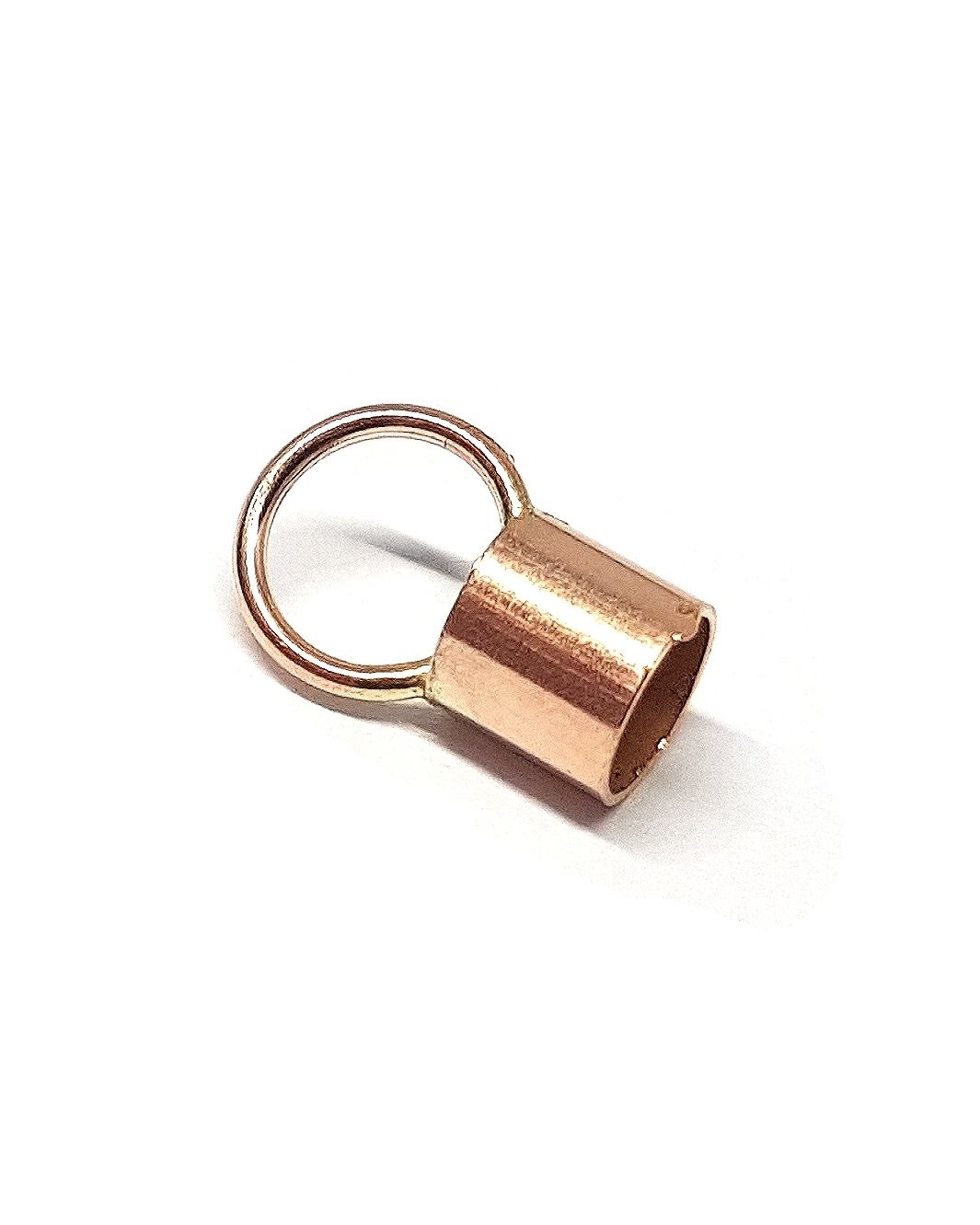 Rose Gold Filled End Cap 3.6mm(I/D) (Length: 4mm)