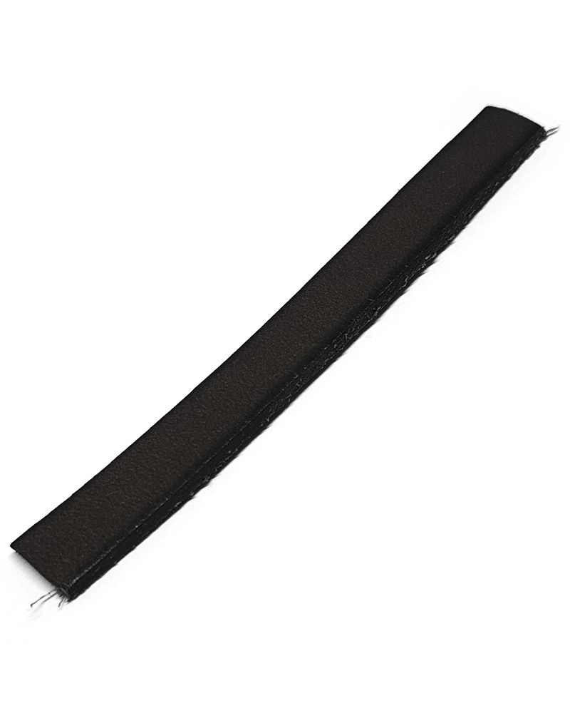 Black Leather Flat Strip 2X7mm