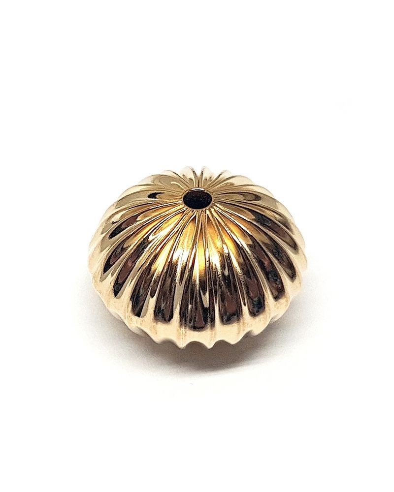 Gold Filled Roundel Corrugated Bead 16mm 