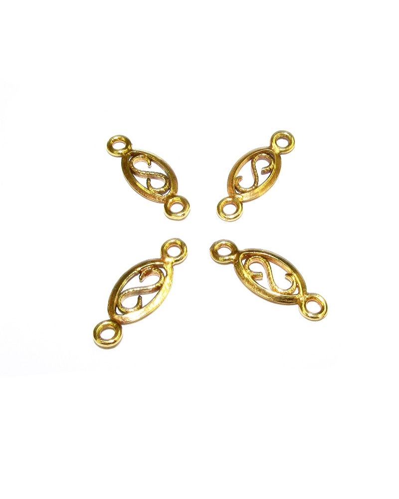 Yellow Gold Filled S Pendant