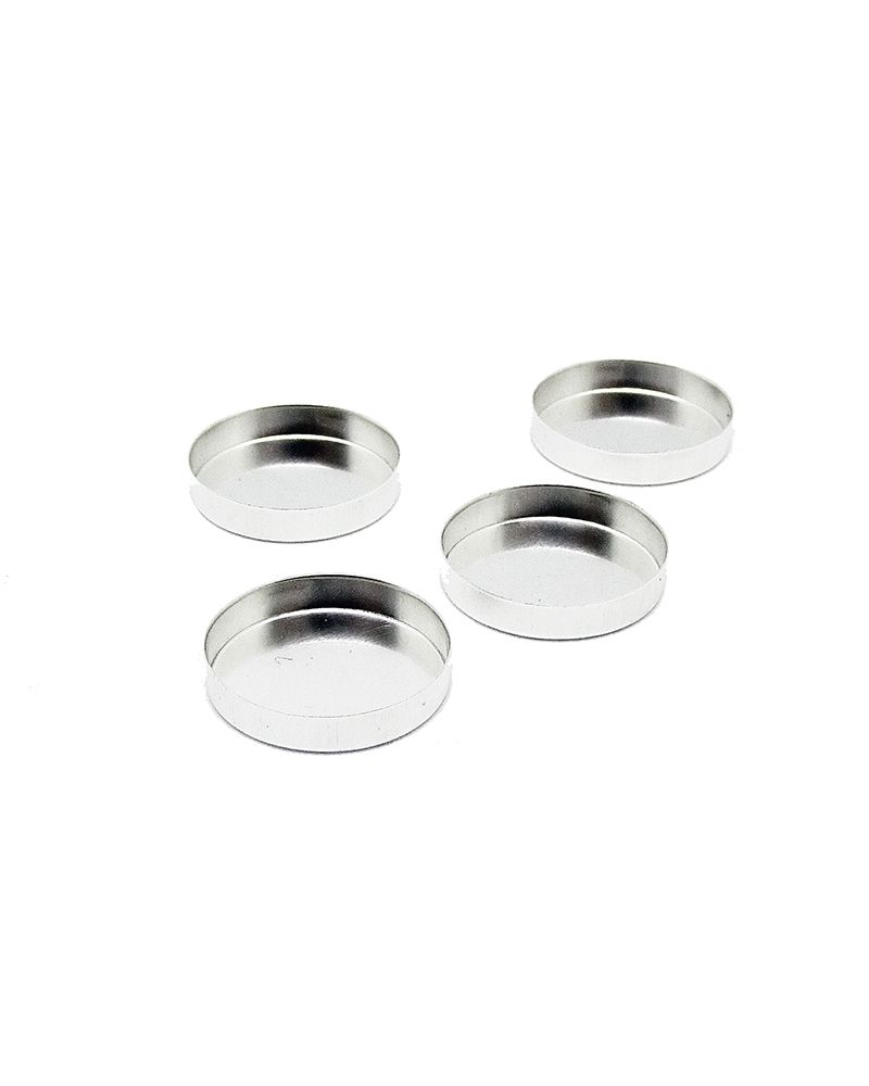 925 Sterling Silver Round Bezel Cup 15mm