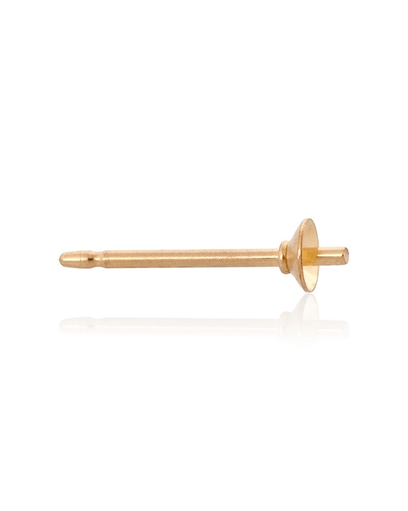 Yellow Gold Filled Pearl Stud 3mm
