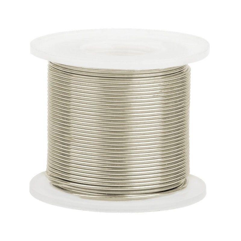 14K White Gold Round Wire 1.5mm/15 Gauge