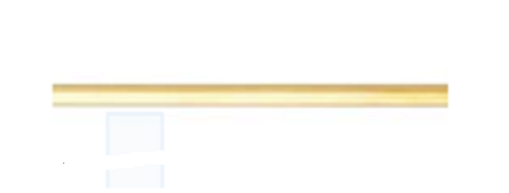 14K Yellow Gold Half Round Wire 3mm