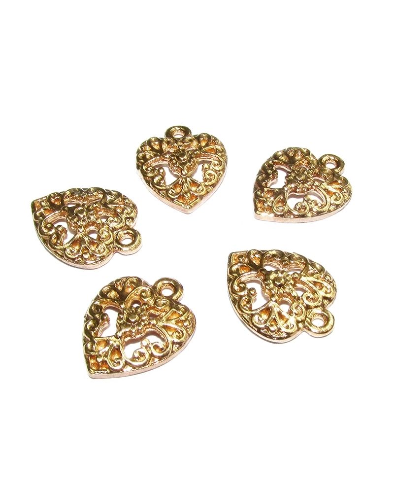 14K Gold Plated Heart Pendant