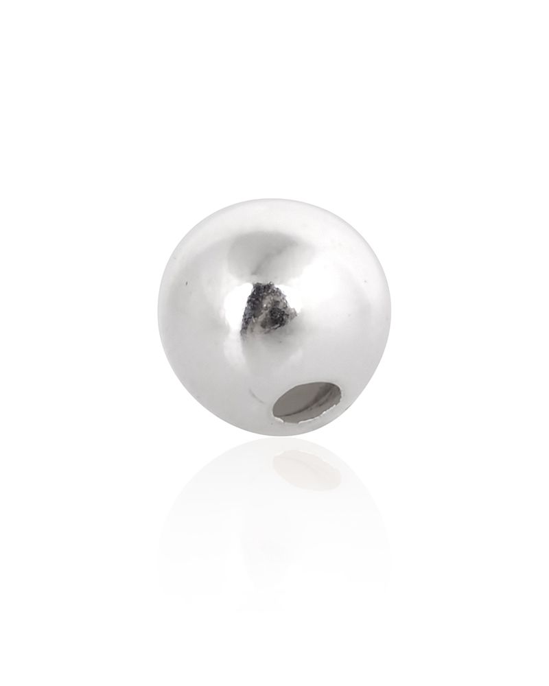 925 Sterling Silver 2.2mm Seamless Round Bead (Hole Size: 0.9mm)