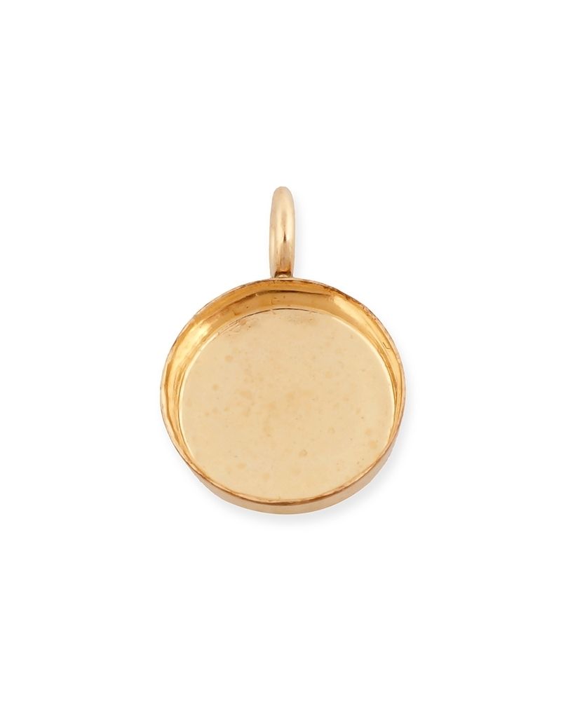 Yellow Gold Filled Bezel Cup +Ring 6mm