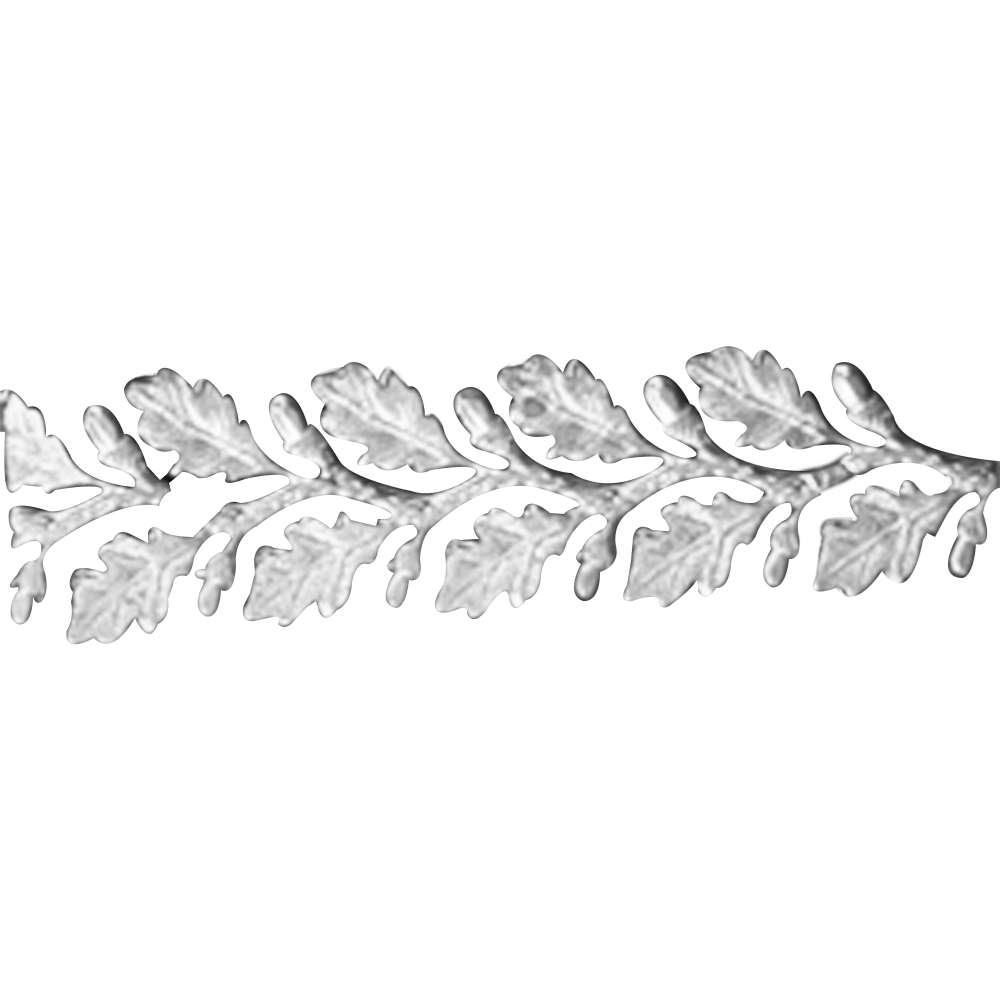 935 Silver Gallery Wire Decorative Leaves Pattern Strip 3132
