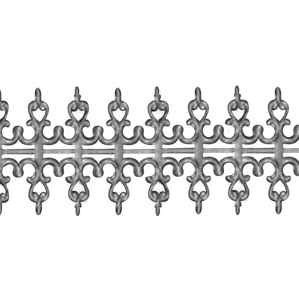 935 Silver Gallery Wire Pattern Strip 3582