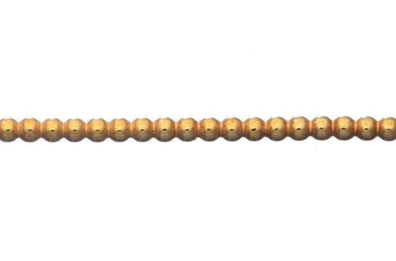 Brass Beaded Wire 2.5mm