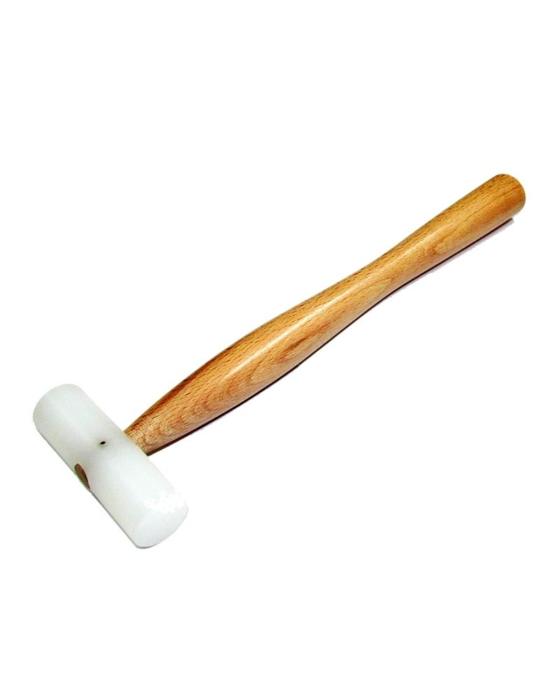 Nylon White Hammer 25mm With Wooden Handle
