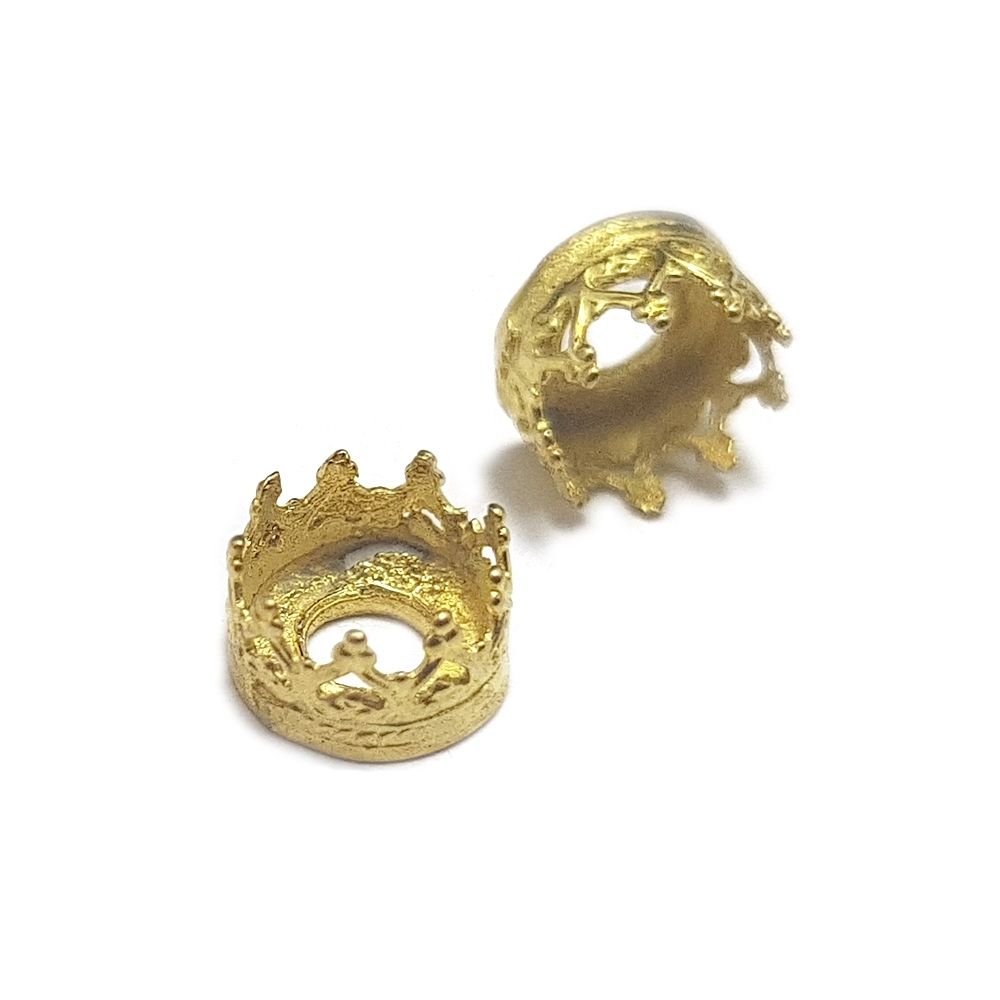 Brass Bezel Cup 6mm Gallery 714H Flat Back With No Ring