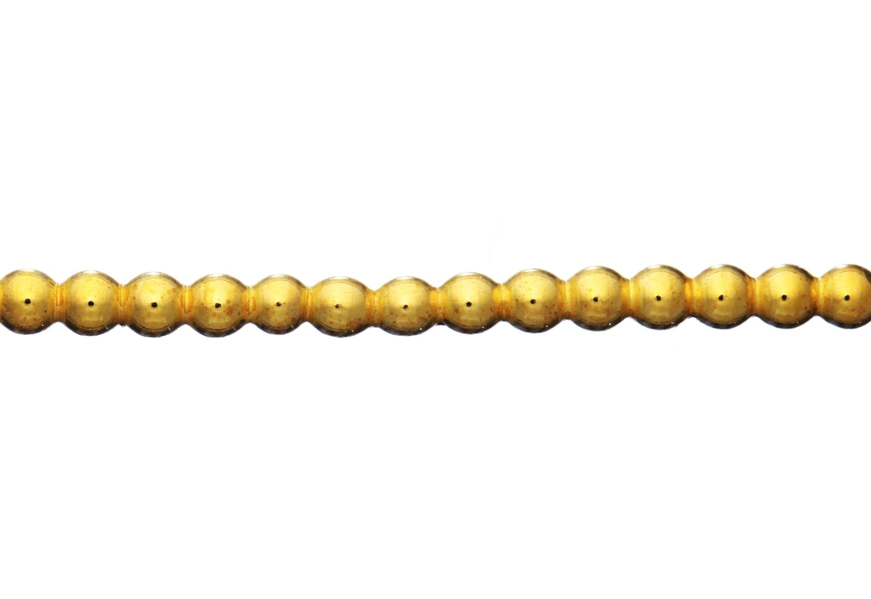  Yellow Gold Filled Half Ball Beaded Wire 2.5mm