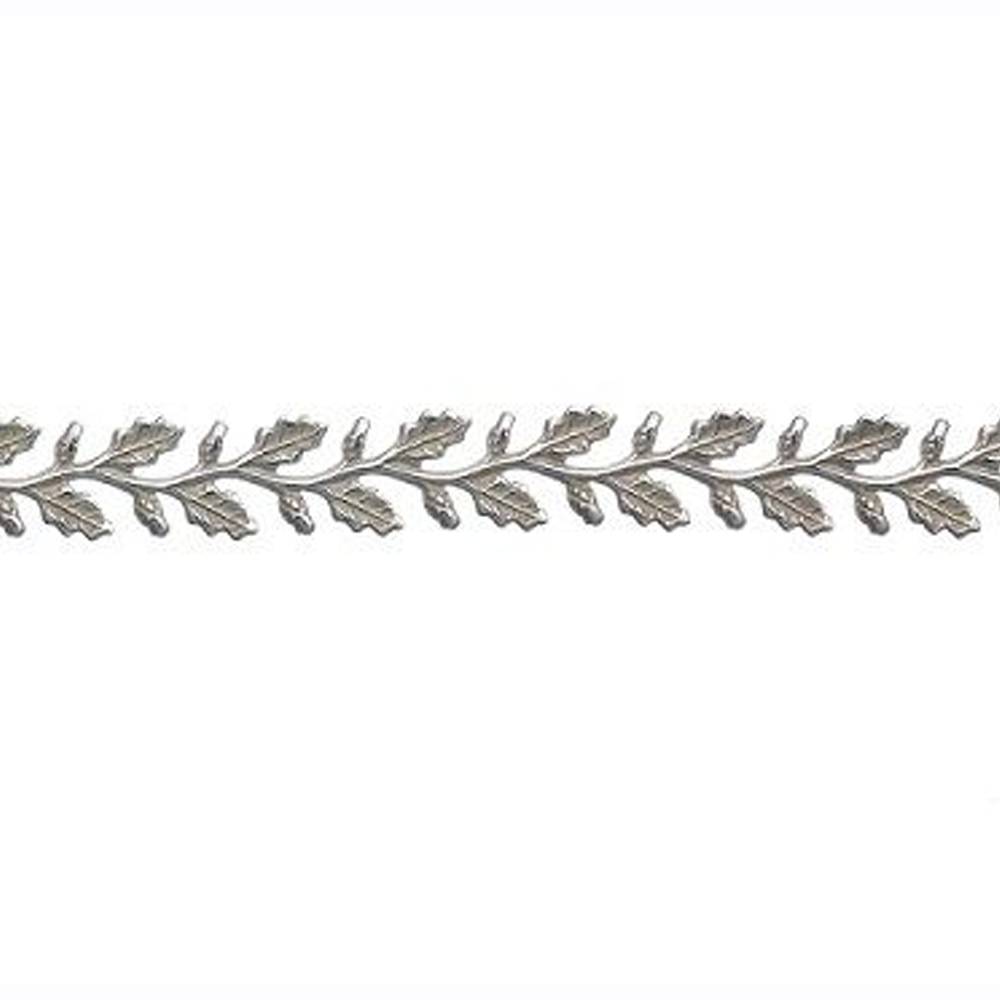 935 Silver Gallery Wire Fancy Leaves Pattern Strip 3165
