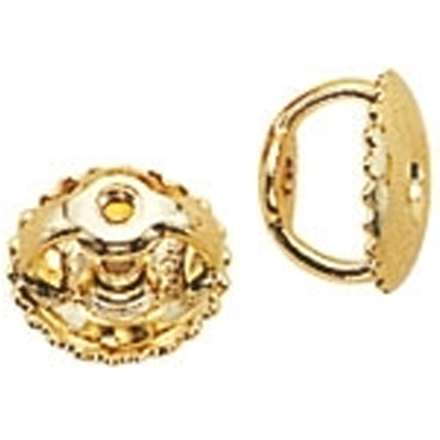 14K Yellow Gold Threaded Ear-Back