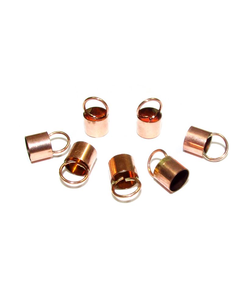 Rose Gold Filled End Cap 6.6mm (Length: 5mm)