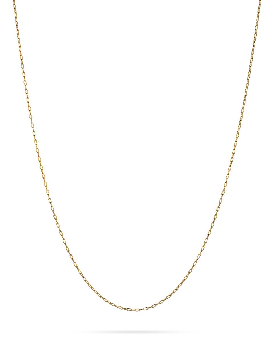 Yellow Gold-Filled Oval Link Chain 1X0.3mm