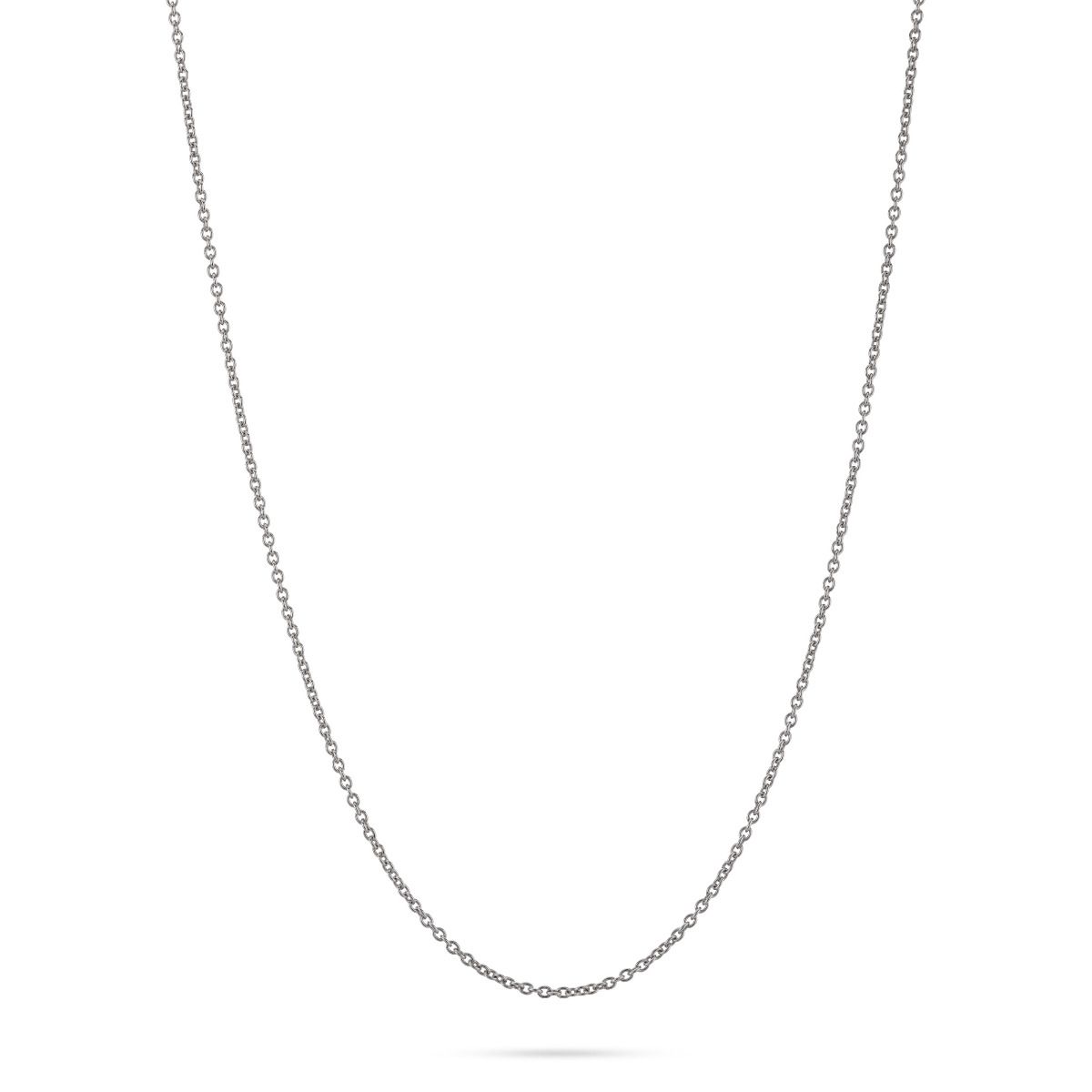 14K White Gold 1.7mm cable chain