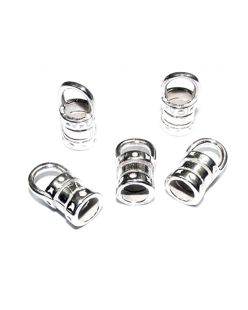 925 Sterling Silver Compression End Cap 1.2mm I/D (Length: 4.3mm)